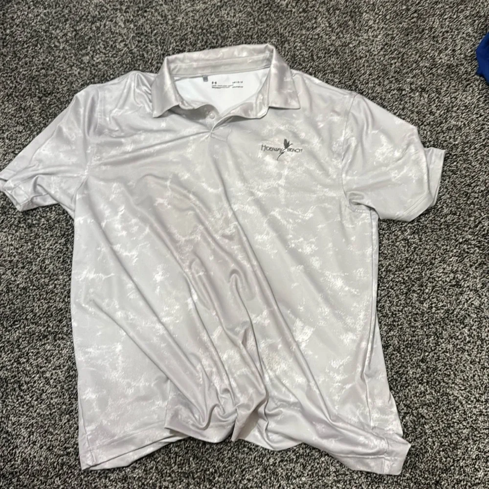 grey patterned polo - Picture 1 of 1